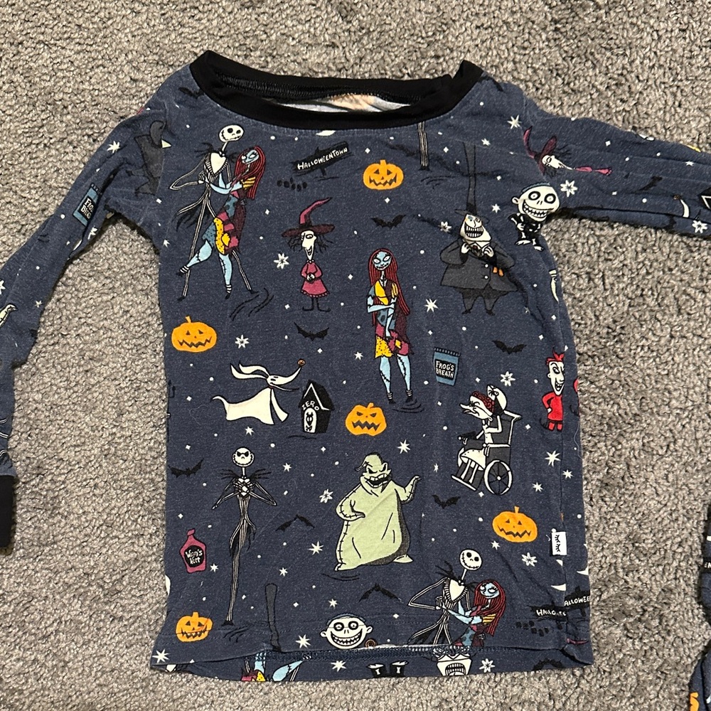 Little sleepies nightmare before Christmas 2 piece pajamas